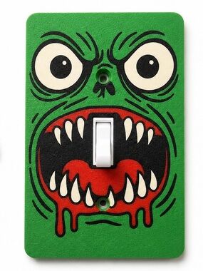 2/$25 Monster Light Switch Cover | 3D Printed Horror Wall Decor